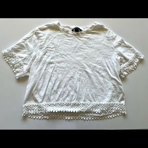 Forever 21 White Crop Top